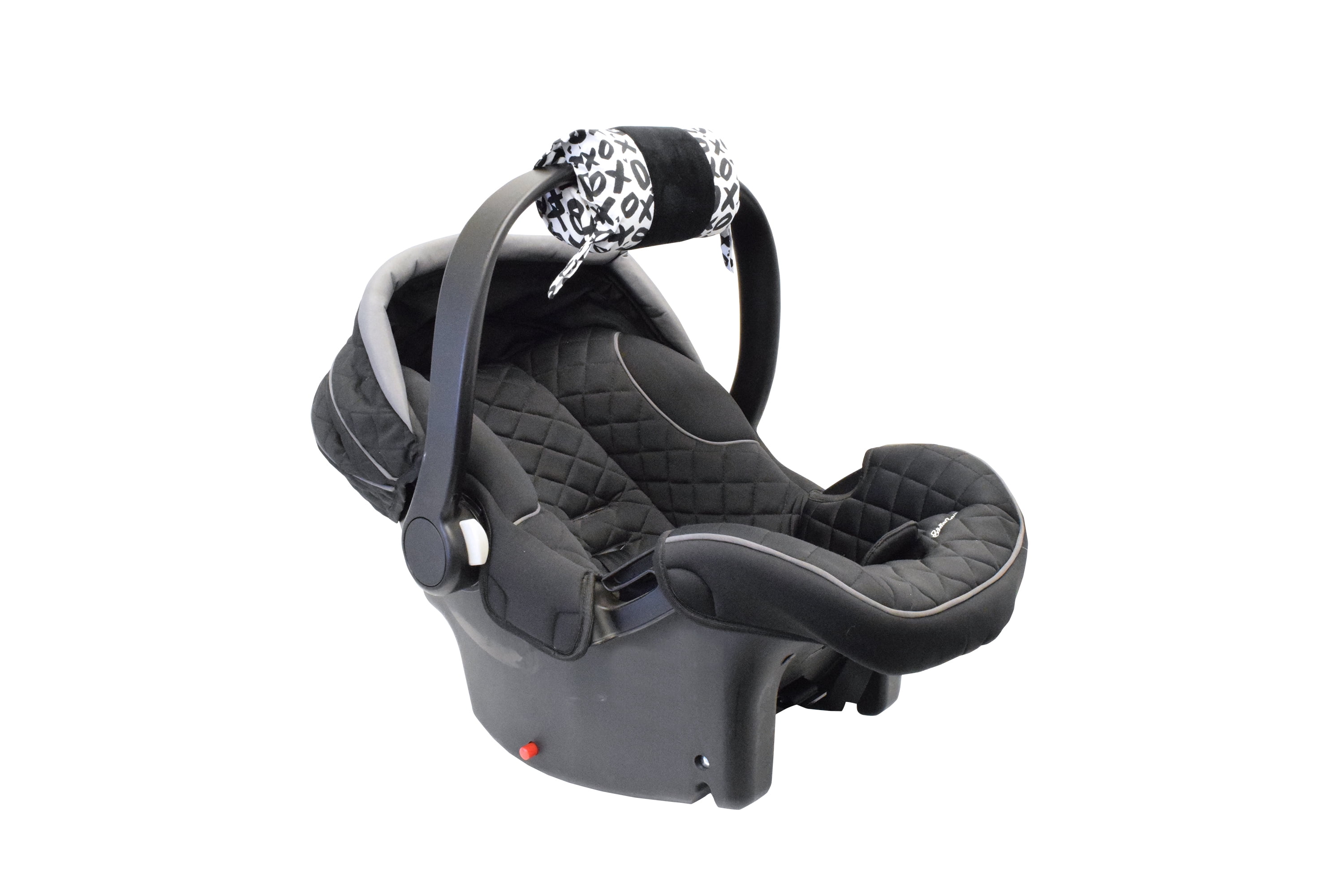 Itzy Ritzy Ritzy Wrap Infant Car Seat Handle Cushion, XOXO, Blk/Wht