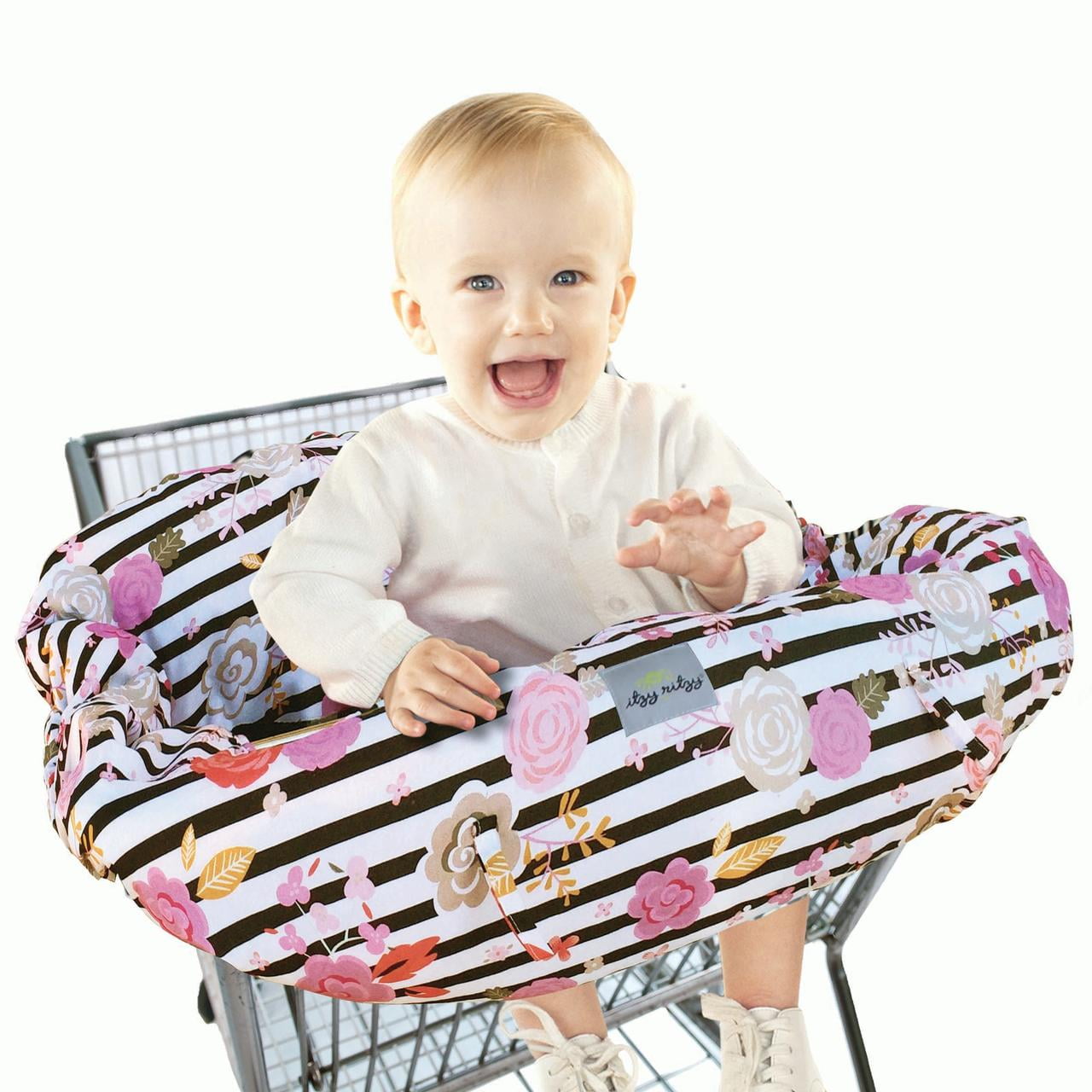 Itzy Ritzy Shopping Cart and High Chair Cover Featuring Padding, Toy