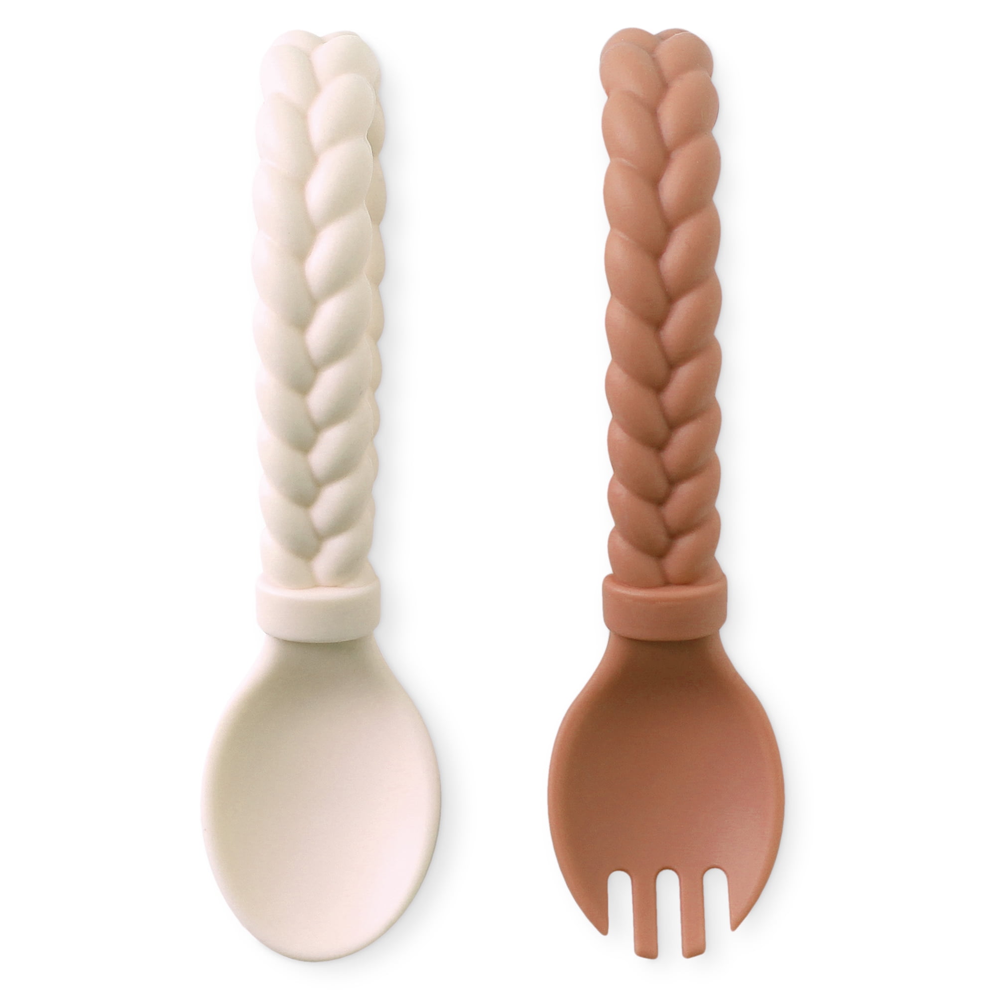 Itzy Ritzy Sweetie Spoons - Buttercream/Toffee - 2ct