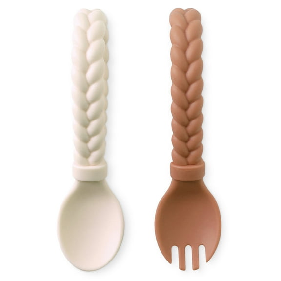 Itzy Ritzy Sweetie Spoons - Buttercream/Toffee - 2ct