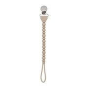 Itzy Ritzy Beaded Silicone Pacifier Clip, Unisex, Toast