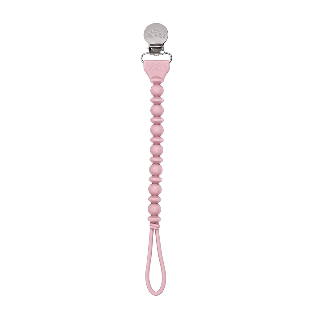 Itzy Paci Strap™ Beaded Pacifier Clip Pink