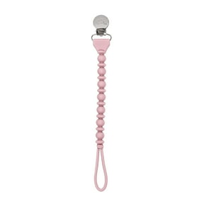 Itzy Paci Strap Beaded Pacifier Clip Pink