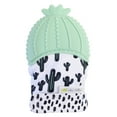 thumbnail image 1 of Itzy Ritzy Unisex Baby Teething Mitt - Green Cactus, 1 of 6