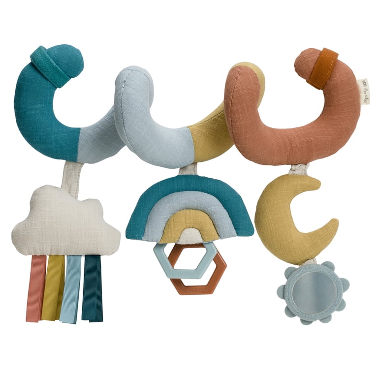 Itzy Ritzy Baby Travel Spiral Toy, Cotton, Rainbow, Stroller and