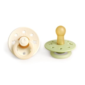 Itzy Sootherâ„¢ Natural Rubber Pacifier Set of 2 Glow in the Dark 6-18m