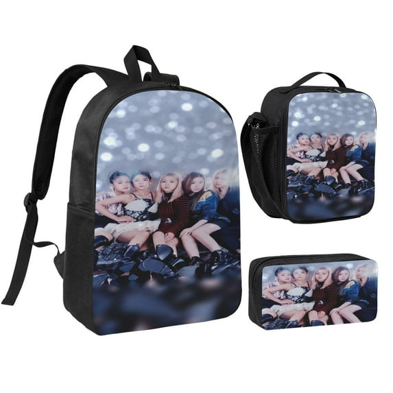 Itzy Three piece backpack set young backpack combination backpack lunch bag pencil case