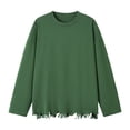 thumbnail image 1 of Iugvhana Big and Tall T-Shirts for Men Loose Casual Long Sleeve Round Neck Blouses Shirts Streetwear Trendy Shirt Top Army Green XXXXL, 1 of 3