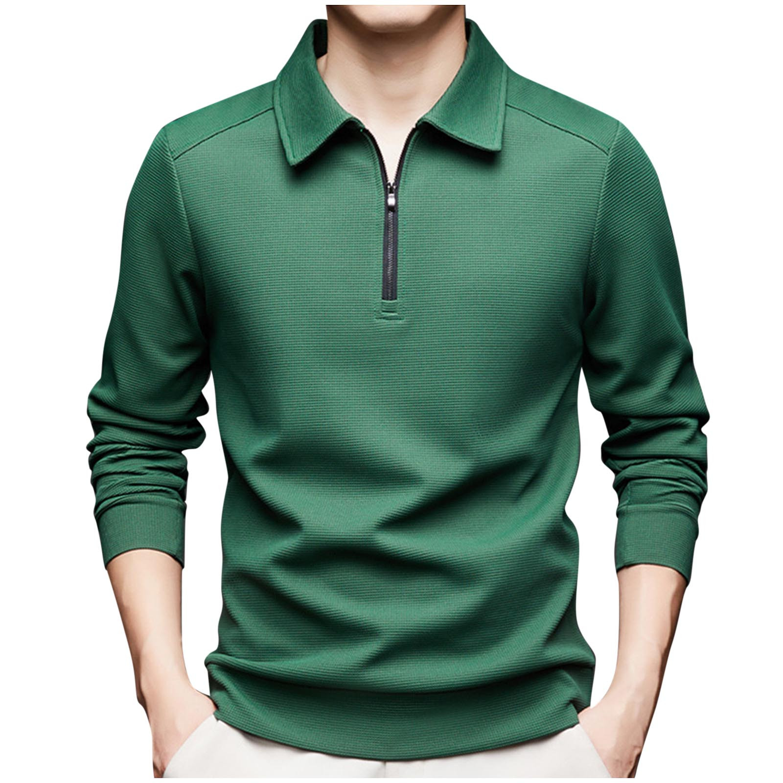 COOFANDY Herren Pullover Mit 1/4-Zipper – Langarm Strick, Regular Fit, Für Business & Freizeit