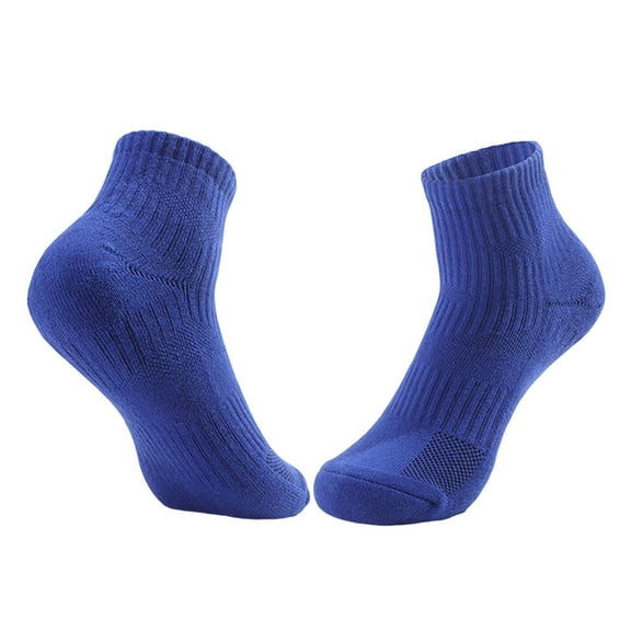 Iugvhana Men & Women's Running Socks - Moisture-Wicking, Breathable, Anti-Blister, Ankle Athletic Blue Free Size
