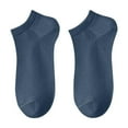 thumbnail image 1 of Iugvhana Men's 5/8 Pack Ankle Socks - Low Cut Comfort Casual Socks, Moisture-Wicking, Breathable Running Sports Dark Blue Free Size, 1 of 4