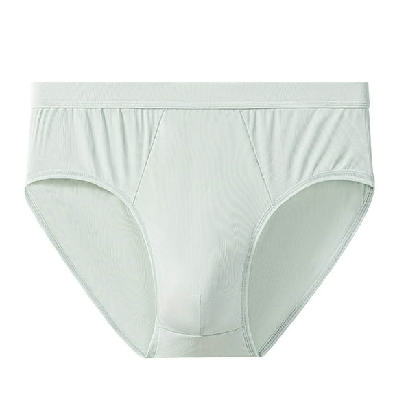 Iugvhana Men's Bikini Briefs – Breathable & Comfortable Underpants, Basic Solid Design for Everyday Wear Green XL