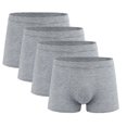 thumbnail image 1 of Iugvhana Men's Boxer Briefs 4 Pack – Regular Fit Breathable Underwear, Moisture-Wicking Multipack for Comfort & Style Gray L, 1 of 2