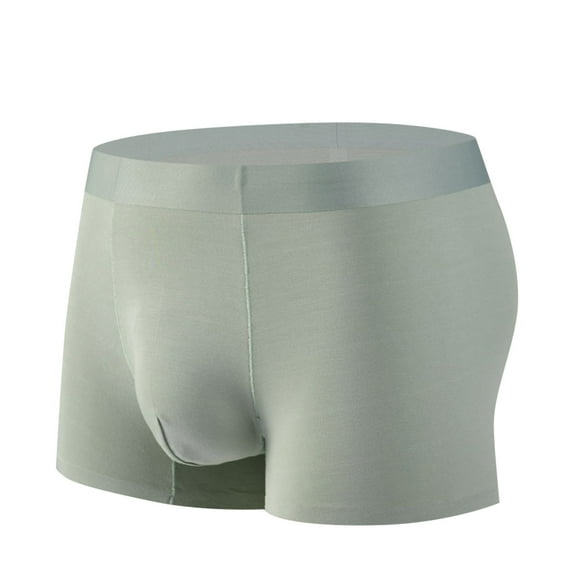 Iugvhana Men’s Boxer Briefs – 6” Inseam Tencel Micro Modal Underwear, Breathable & Comfortable for All-Day Wear Green XXL