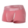thumbnail image 1 of Iugvhana Men's Cotton Boxer Briefs – Comfortable & Breathable Underwear, Moisture-Wicking Trunks for Daily Wear Pink L, 1 of 6