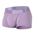 thumbnail image 1 of Iugvhana Men's Cotton Boxer Briefs – Comfortable & Breathable Underwear, Moisture-Wicking Trunks for Daily Wear Purple XXL, 1 of 6