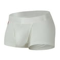 thumbnail image 1 of Iugvhana Men's Cotton Boxer Briefs – Comfortable & Breathable Underwear, Moisture-Wicking Trunks for Daily Wear White XXL, 1 of 3