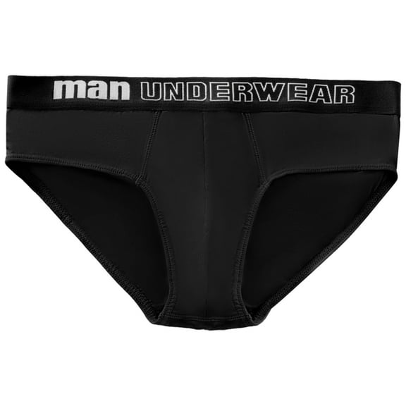 Iugvhana Men's Cotton Underwear Tag Free Breathable Moisture Wicking Briefs Anti-chafing Underpants Black M