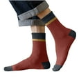 thumbnail image 1 of Iugvhana Men's Cushion Crew Socks - Comfortable Cotton, Moisture-Wicking Breathable, 1 Pair Red Free Size, 1 of 3