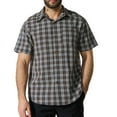 thumbnail image 1 of Iugvhana Men's Palid Shirt Summer Short Sleeve Button Down Pocket Lapel Collar Shirts Casual Comfort Tee Shirt Top Blue S, 1 of 5
