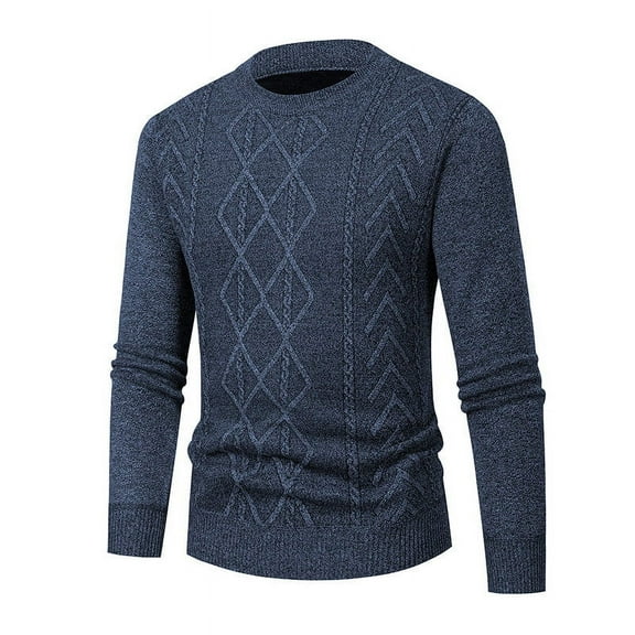 Iugvhana Men's Pullover Classic Fit Lightweight Round Neck Long Sleeve Sweaters Slim Casual Lightweight Knit Sweater Dark Gray XXXL