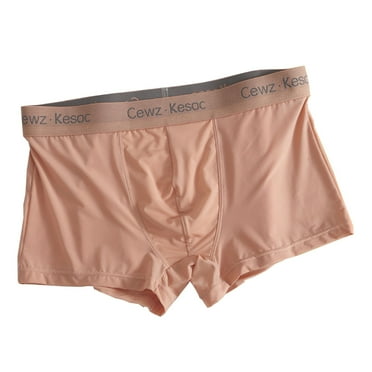Iugvhana Men's Quick Dry Action Blend Boxer Briefs - Moisture-Wicking & Breathable for All-Day Comfort Pink L