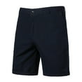 thumbnail image 1 of Iugvhana Men's Shorts Classic Fit Flat Front Stretch Solid Chino Summer Shorts Navy S, 1 of 5