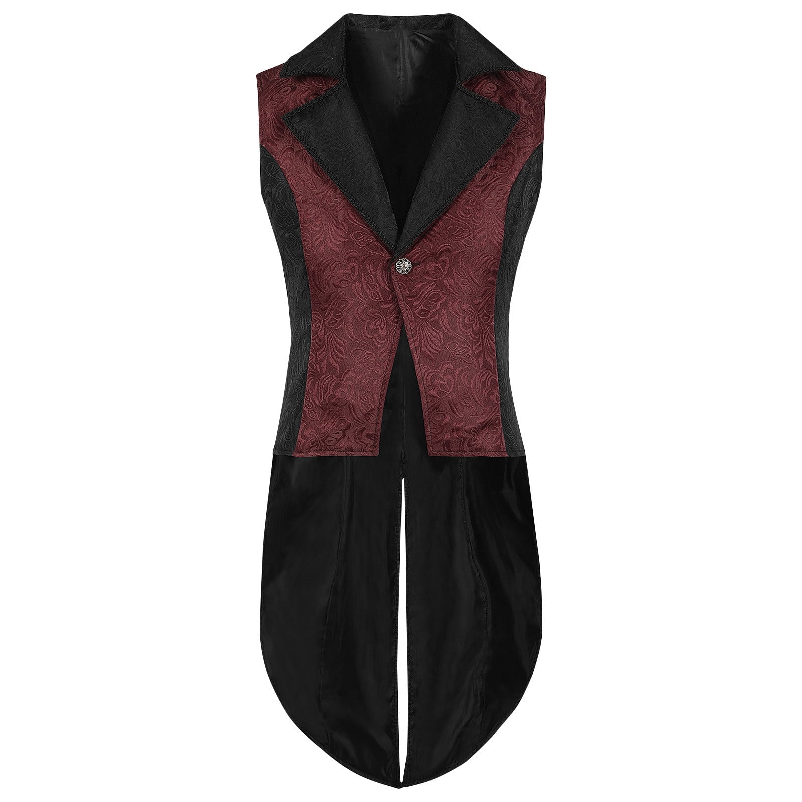 jjayotai Mens Suit Vest, Casual Steampunk Double Breasted