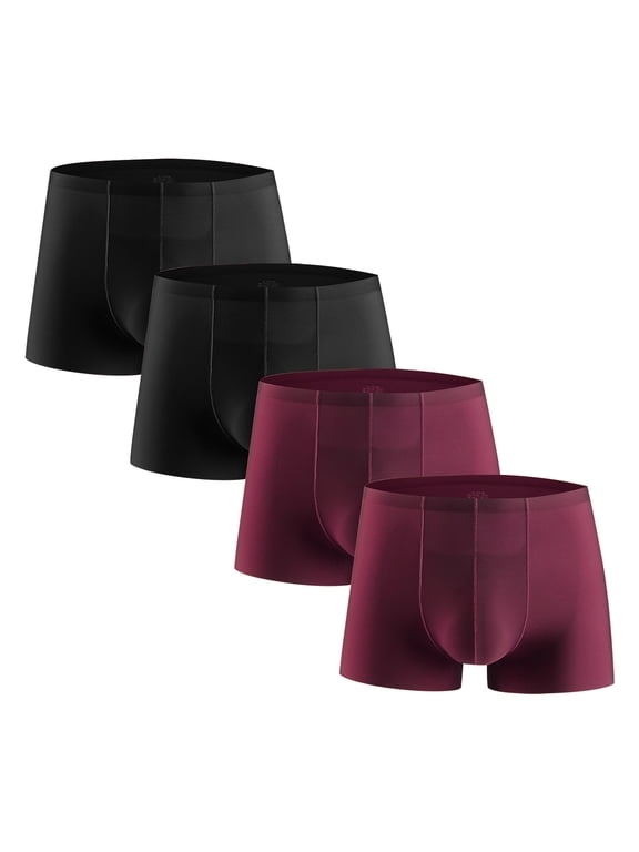 Men's Washable Incontinence Underwear – Zero Leak & Odor Control Briefs, Waistband Design for Discreet Comfort Wine XXL
