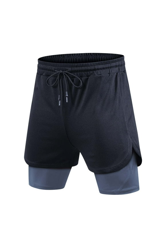 Mens Compression Liner Shorts Quick Drying Training Shorts Lightweight Sports Gym Shorts Running Activewear Gray M