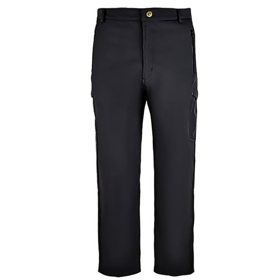 Iugvhana Mens Fleece Lined Cargo Pants Outdoor Hiking Windproof Warm Ski Snow Pants Multi Pockets Zipper Straight Fit Winter Padded Trousers Black M