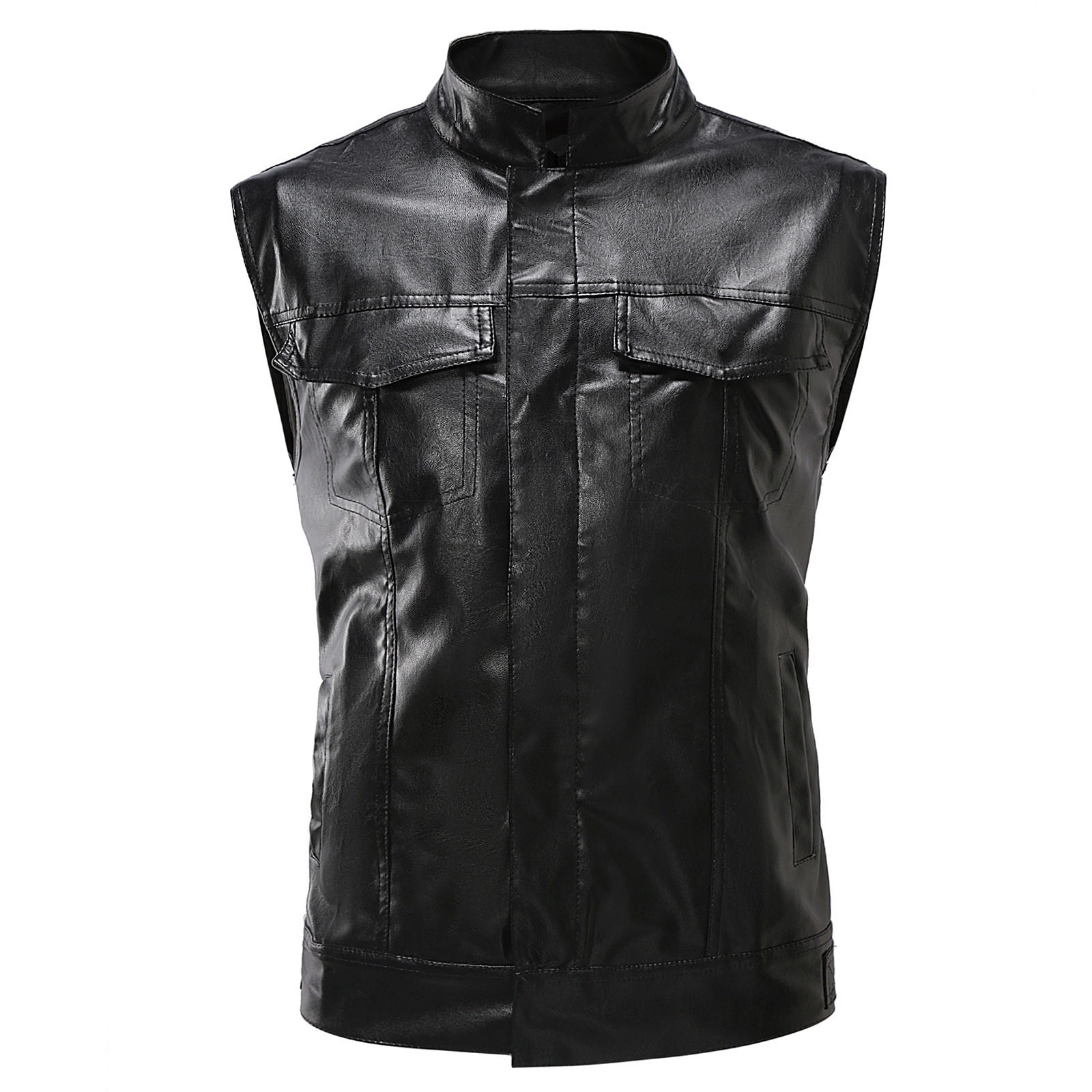 Motorcycle Suede Vest Biker Rider Waistcoat Green Yellow Leather - Foto 10