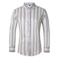 thumbnail image 1 of Iugvhana Mens Shirts Big and Tall Long Sleeve Button Down Lapel Cotton Plaid Shirt Tops Casual Loose Plus Size Shirts Beige XXXXXXL, 1 of 5