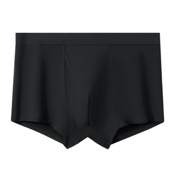 Iugvhana Mens Washable Absorbent Urinary Incontinence Underwear Regular Boxer Briefs for Moderate Bladder Leaks 60ML Black#1 XXL