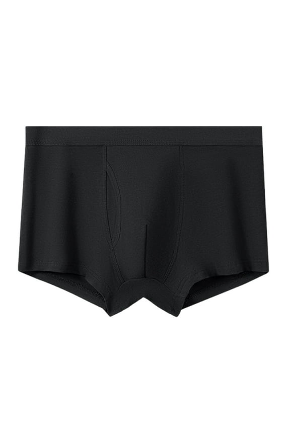 Mens Washable Absorbent Urinary Incontinence Underwear Regular Boxer Briefs for Moderate Bladder Leaks 60ML Black#1 XXL