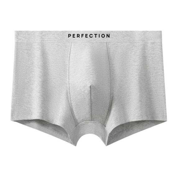 Iugvhana Mens Washable Absorbent Urinary Incontinence Underwear Regular Boxer Briefs for Moderate Bladder Leaks 60ML Gray XL