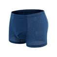 thumbnail image 1 of Iugvhana Mens's Mesh Underwear Boxer Briefs for Men Lightweight Breathable Quicking Dry Cool Underwear Sapphire Blue XXL, 1 of 8