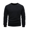 thumbnail image 1 of Iugvhana Polar Fleece Sweatshirts for Men Thermal Winter Round Neck Sweatshirt Top Casual Long Sleeve Pullover T-Shirts Black XXXL, 1 of 3
