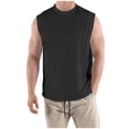 thumbnail image 1 of Iugvhana Sleeveless Shirts for Men, Mens Retro Classic Solid Color Tank Tops, Men's Casual Round Neck Tanks Shirts Black#1 XXXL, 1 of 6