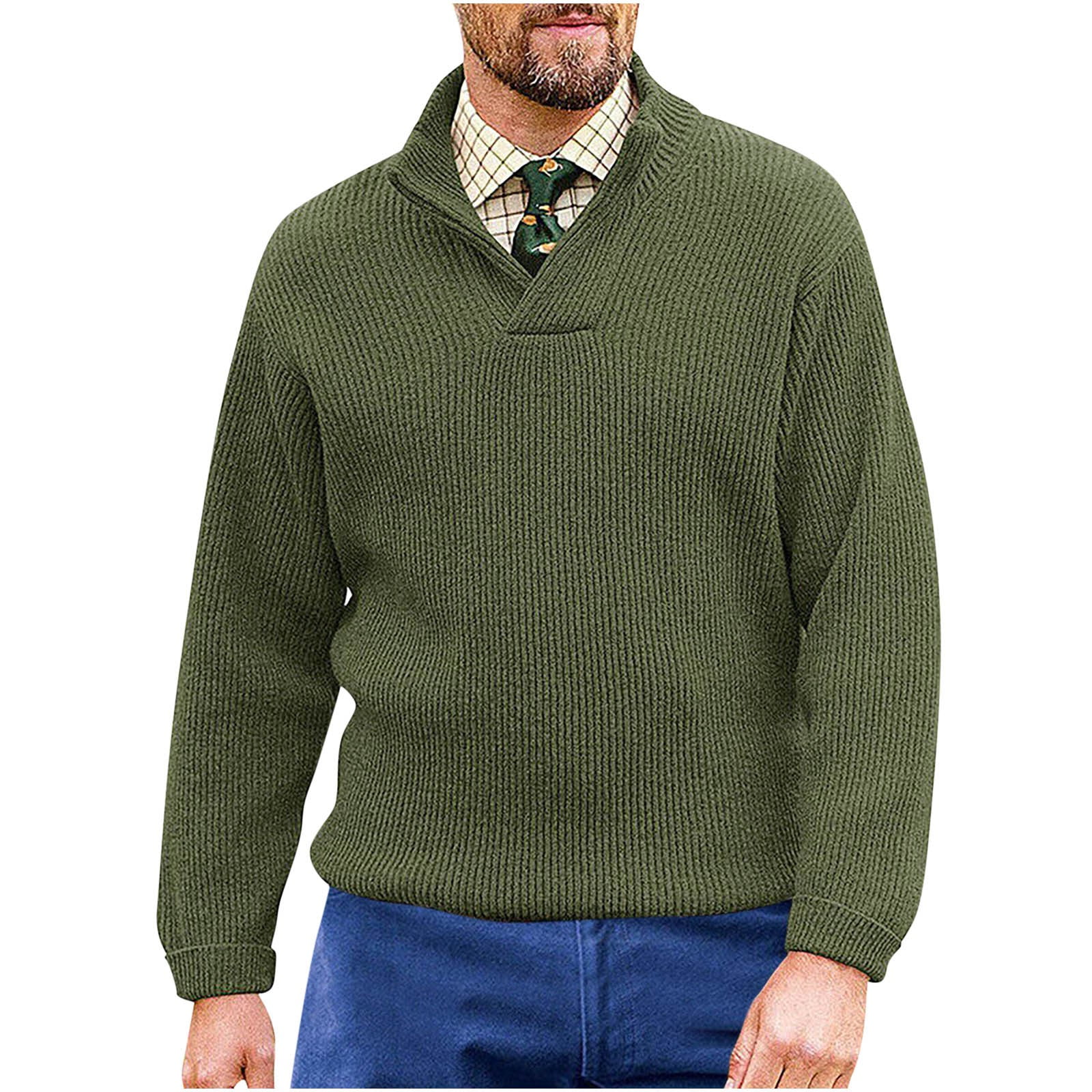 Mens Sweaters En's Vintage Grandpa Aesthetic Sweaters Crewneck