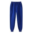 thumbnail image 1 of Iugvhana Women's Active High Waisted Sporty Gym Athletic Fit Jogger Sweatpants Loose Fit Casual Drawstring Oversized Baggy Lounge Pants with Pockets #02-Blue XXXXL, 1 of 2