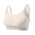 thumbnail image 1 of Iugvhana Women's Seamless Bras Full Coverage Wireless Bra Wide Straps Push Up Bras Anti-Sagging Breathable Everyday Adjustable Bra Beige XL, 1 of 6
