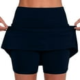 thumbnail image 1 of Iugvhana Womens Skorts with Pockets Lightweight Tummy Control Plus Size Skorts for Women High Waist Solid Color Athletic Sports Skirt Shorts Navy#01 XL, 1 of 4
