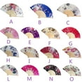 thumbnail image 1 of Iuhan 15Pcs Summer Hand Fans, Vintage Folding Flower Fans for Women, Chinese Dance Party Pocket Fans, Elegant Satin Fabric Wedding Bridal Gifts, Portable Decor for Wedding Party Dance, 1 of 9