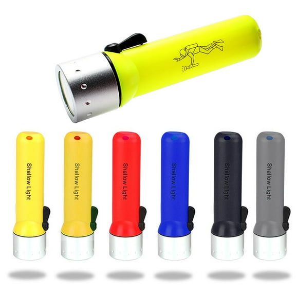 Iuhan 1Pcs Diving Flashlight, Q5 LED Underwater Flash Light Torch, Waterproof IPX-7 Amphibious Dive Light for Diving, Caving, Camping, Hunting, Hiking and Night Riding