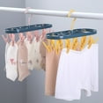 thumbnail image 1 of Iuhan 2Pcs 12 Clip Hanging Dryer, Roller Retractable Laundry Rack with 360 Rotating Hook for Underwear Socks, Foldable Clothes Hanger for Indoor Outdoor Bathroom Balcony Drying Storage, 1 of 6