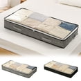 thumbnail image 1 of Iuhan 2Pcs Under Bed Storage Bag, Large Capacity Foldable Plastic Storage Container with Reinforced Handles, Non-Woven Underbed Storage Box for Blankets Pillows Bedding Clothes Seasonal Decor, 1 of 9