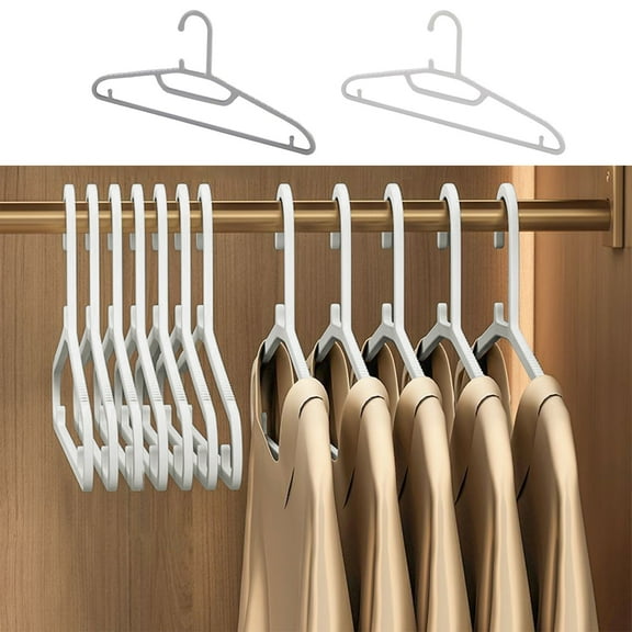 Iuhan 2Pcs Non Slip Hangers, Heavy Duty Plastic Clothes Hangers With Wide Shoulders, Space Saving Household Hangers For All Clothing Wet Or Dry
