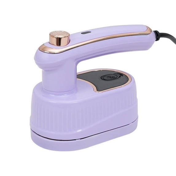 Iuhan 2Pcs Portable Handheld Steam Iron, 40W Mini Travel Iron for Clothes, Foldable Rotatable Garment Steamer with Adjustable Handle for Home Use
