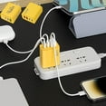 thumbnail image 1 of Iuhan 2Pcs Smartphone Fast Charging Plug, Dual Type C Ports and USB Multi Port Wall Charger, US Standard Fast Charging Head for Android Tablet Laptop, 1 of 9
